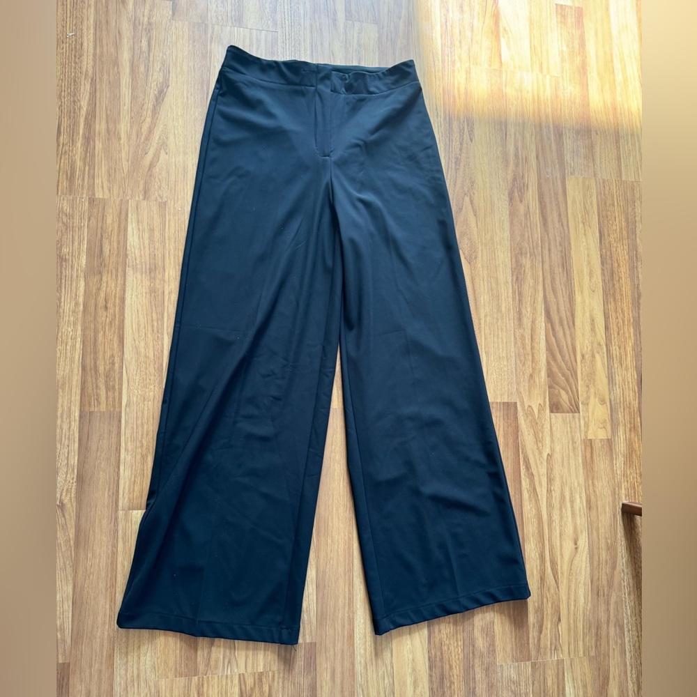 Wide leg work pants